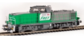 Modélisme ferroviaire : PIKO PI96471 - Locomotive diesel BB 60000 livrée FRET avec logo carmillon - sonorisée