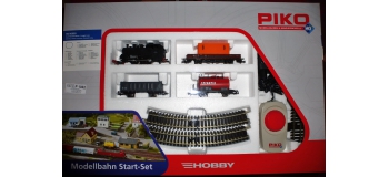 Modélisme ferroviaire : PIKO PI1002 - Coffret de départ train vapeur marchandises
