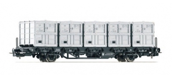Modelisme ferroviaire : PIKO PI 54428 - Wagon porte contenaire DR