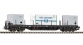 Modelisme ferroviaire : PIKO PI 54740 - Wagon porte contenaire
