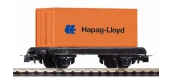 Modelisme ferroviaire : PIKO PI 57022 - Wagon porte conteneur 