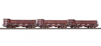 Modelisme ferroviaire :  PIKO PI 58344 - Set de 3 wagons déchargement auto DB