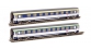 Modélisme ferroviaire : PIKO PI 58653 - Set 2 Corail VU couchettes 1/2CL SNCF - EP VI