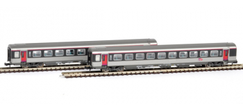 Modélisme ferroviaire : PIKO PI 94080 - Set de 2 voitures Corail VTU Carmillon 2CL - SNCF