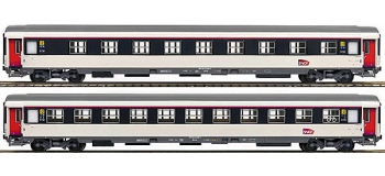 Modélisme ferroviaire  PIKO PI 58648 - Set de 2 voitures Corail lit livrée Carmillon SNCF