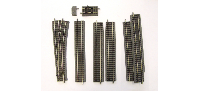 Piko 55311 coffret rails miniatures	 Voie Piko A avec ballast