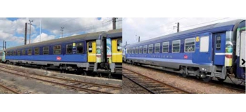 Modélisme ferroviaire : PIKO PI 58652 - Set de 2 corail Lunéa 1CL + service SNCF ep VI