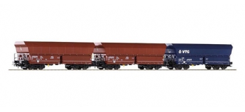 Modelisme ferroviaire : PIKO PI 58712 - Set de 3 wagons trémies 