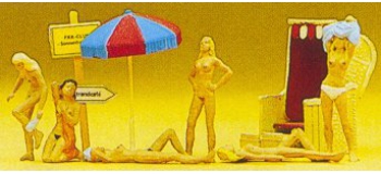 PREISER 10107 Nudistes et accessoires de plage