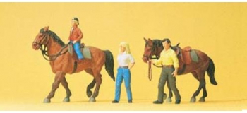 PREISER 10500 Chevaux et cavaliers