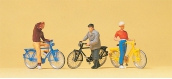 preiser 10515 diorama modelisme ferroviaire Cyclistes à l'arrêt
