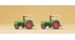 Modélisme ferroviaire : PREISER PR79506 - Tracteur de ferme DEUTZ D 6206 2 pièces
