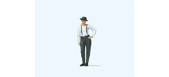 Modélisme ferroviaire : PREISER - PR28230 - Femme avec chapeau melon