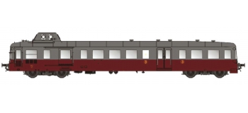 Modélisme ferroviaire : LSM10136 - Autorail X3800 PICASSO rouge rubis gris perle – dépôt de FIVES Ep.III