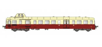 Modélisme ferroviaire :  LSM10137 - Autorail X3800 PICASSO rouge crème – dépôt de NICE Ep.III
