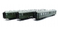 Modélisme ferroviaire : REE VB-210 - Coffret de 3 voitures « Bacalan » châssis et toit noir, Vert PLM Ep.II