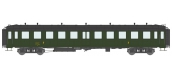 Modélisme ferroviaire : REE VB-213 - Voiture « Bacalan » châssis et toit noir, Vert SNCF 306 Ep.III A