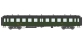 Modélisme ferroviaire : REE VB-213 - Voiture « Bacalan » châssis et toit noir, Vert SNCF 306 Ep.III A