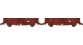 Modélisme ferroviaire : REE WB-487 - Set de 2 Wagonnets de Draisine (Tombereau) Ep.III