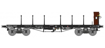 Modélisme ferroviaire : REE - WB-504 - Wagon PLAT TP ranchers hauts avec Guérite Ep.III A SNCF Rywf 10593
