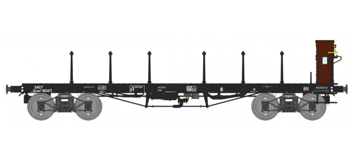 REE WB-401 - Wagon PLAT TP à 6 ridelles Ep.III DB - HO (1:87