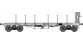 Modélisme ferroviaire : REE WB-507 - Wagon PLAT TP ranchers longs et guérite Ep.II PO Rywf 110582