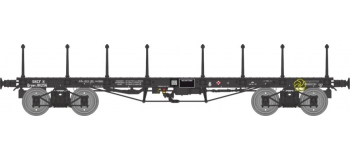 Modélisme ferroviaire : REE WB-514 - Wagon PLAT TP ranchers longs Ep.III B SNCF Qrywv 181256