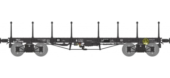 Modélisme ferroviaire :  REE WB-515 - Wagon PLAT TP ranchers longs Ep.III B SNCF Qrywv 178096