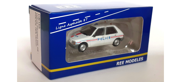 REE Modeles CB-155 - Voiture Peugeot 205 GE, Police 1ère Version