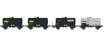 REE MODELE NW-008 Coffret 4 wagons citerne soudée OCEM 29 