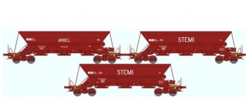 REE NW-030 - Coffret de 3 wagons TREMIE EX Ep.IV/V 