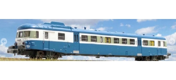 Modélisme ferroviaire : REE NW-035 - Autorail X-2896 Dépôt de LYON VAISE Logo Plaque Bleu Ep. IV-V