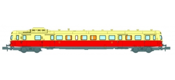 Modélisme ferroviaire : REE NW-040 - Autorail X-2861 Dépôt de CAEN Toit Crème Ep.IV