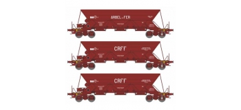 Modélisme ferroviaire : REE  NW 120 - Coffret de 3 wagons Trémie EX T1 Ep.IV « ARBEL-FER / CRFF»