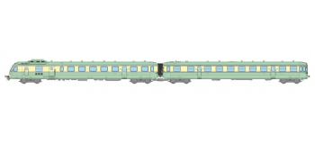Modélisme ferroviaire : REE NW-133 -RGP 1 vert avec fanaux d’angle, Remorque avec Cuisine Ep.III 