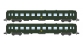 Modélisme ferroviaire : NW-134 - Coffret de 2 voitures UIC B10 Vertes Logo Rond Ep.III
