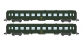 Modélisme ferroviaire : NW-137 - Coffret de 2 voitures UIC B10 Vert Logo jaune encadré Ep.IV