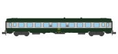 Modélisme ferroviaire : REE - NW-142 - Voiture UIC B10 Vert/ALU Livrée 160 Logo jaune encadré Ep.IV