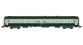 Modélisme ferroviaire : REE - NW-147 - Voiture UIC A9 Vert/Gris Logo blanc cartouche Corail Ep.V