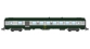 Modélisme ferroviaire : REE - NW-151 - Voiture UIC B5D Vert/ALU Livrée 160 Logo jaune encadré Ep.IV