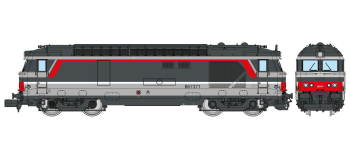 REE Modeles NW-326 - Locomotive diesel BB 67371 livrée “multiservice”, Chambéry, SNCF