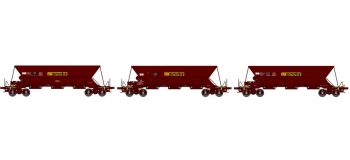  REE NW020 - Coffret 3 wagons trémie EX, “SIMOTRA”