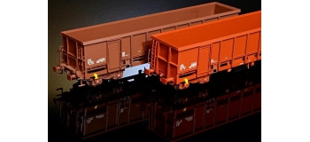 Modélisme ferroviaire : REE WBSE-003 - Set de 2 Wagons TOMBEREAU FAS Ep.IV Bogie Y25 (Bogies REE) 