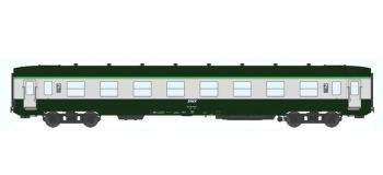 Train électrique : REE VB-056 - Voitures DEV AO Courte Ep.IV-V Vert garigue - Gris béton Cartouche Corai