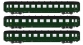 Modélisme ferroviaire : REE VB-195 - Coffret de 3 voitures DEV AO Ep.III A