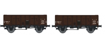 REE MODELE WB-137 Coffret 2 wagons tombereau OCEM 29, PLM  Type B Tôlé