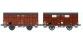 Train électrique : REE WB-288 - Set de 2 wagons Couvert OCEM 19 Ep.III A 