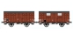 Train électrique : REE WB-291 - Set de 2 wagons Couvert OCEM 19 Ep.III B