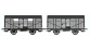 Train électrique :  REE WB-331 - Set de 2 Wagons COUVERT 20T PLM Ep.II - PLM 