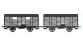 Train électrique :  REE WB-331 - Set de 2 Wagons COUVERT 20T PLM Ep.II - PLM 